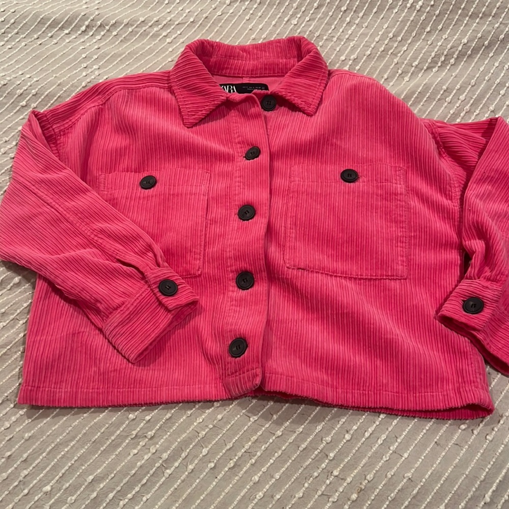 COPY - Zara Hot pink shirt/jacket, size small, like new condition